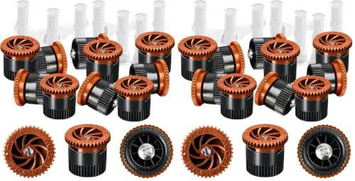 10 Pieces Variable Arc Nozzle, Replacement Pop-up Sprinkler Heads Compatible with Most of Adjustable Pop Up Sprinkler Spray Head for Garden Lawn Irrigation (8AN) (Pack of 2) - size: 8AN (Pack of 2)