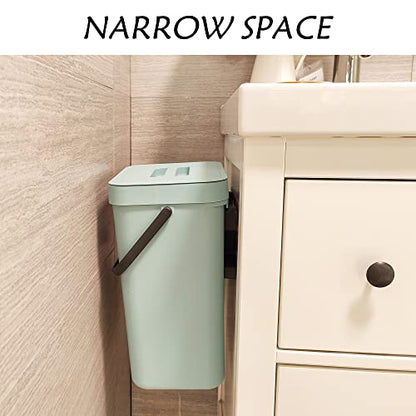 stonespace Compost Bin Kitchen, 3.2 Gallon Under Sink Trash Can, Blue - color: Blue, size: 12L/3.2GAL