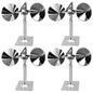 4 Pack Bird Scare Reflective Device, Bird Reflector Wind Spinners Outdoor - color: Value 4-pack- Silver