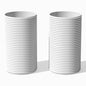 Veradek Mod Series Tall Planter - Tall Outdoor Planter with Shelf - color: White, size: 25 inch - 2 Pack