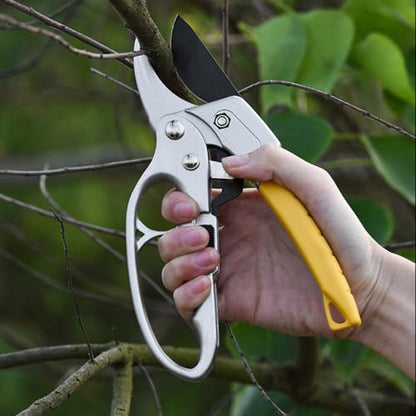8.5-inch Bypass Pruning Shears, Professional Gardening Shears