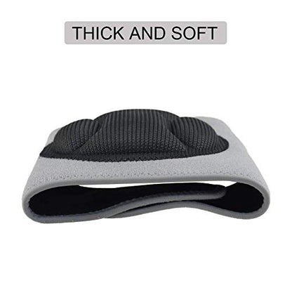 Knee Pads Comfortable Non-Slip, Thick Extra Foam Cushion kneepads for Scrubbing Floors, Gardening, Yoga & Construction, Soft Inner Liner, Strong Double Straps and Adjustable Easily for women(L)
