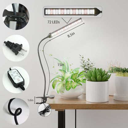 GooingTop Grow Light for Indoor Plants Growing, 6000K Full Spectrum - size: 40Watts