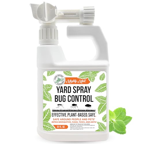 Mighty Mint Peppermint Oil Lawn & Yard Bug Control Spray, 32 oz - size: 32 Fl Oz (Pack of 1)