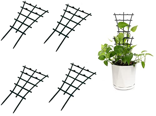 Feitore 4Pcs Indoor Plant Trellis for Climbing Plants Outdoor, Stackable - size: 4 Pcs