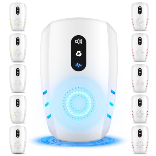 2026 Upgraded Ultrasonic Indoor Pest Repeller, 3-Mode Mouse Traps, 10 Pack - size: 10 Count (Pack of 1)