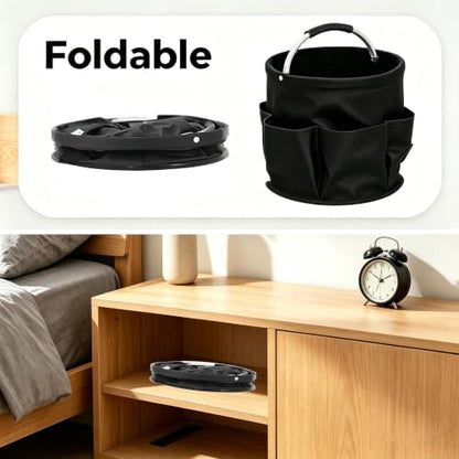 Cleaning Caddy with Handle,Cleaning Tool Supplies Organizer Foldable Bucket - color: STYLE-01