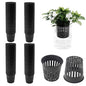 100PCS 2 Inch Net Pots for Hydroponics Slotted Mesh Net Cups Wide Lip Planting Baskets for Orchids Vegetables Indoor Outdoor Plant Growing - size: 100pcs