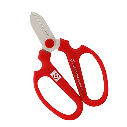 Flower Scissors Hand F-170 - color: Red