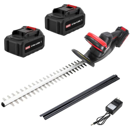 MZK 20V 22-Inch Cordless Hedge Trimmer with 2 x 4Ah Batteries - size: 22 inch