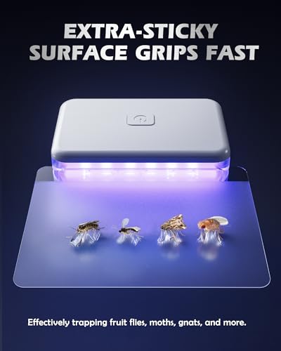 LFSYS Fruit Fly Traps for House Indoors Gnats, 1 Device+10 Refills