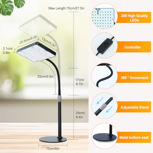FECiDA Bonsai Grow Light, Table Grow Lights for Indoor Plants Collection - size: 1-Head Switch