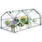 Garvee Mini Greenhouse with Zippered Doors & Roll-up Windows, 71" x 36" x 36" Portable Plant Hot House with Durable PVC Cover, Water Resistant, UV Protected for Outdoor Flowers, Vegetables - size: 71"x36"x36"