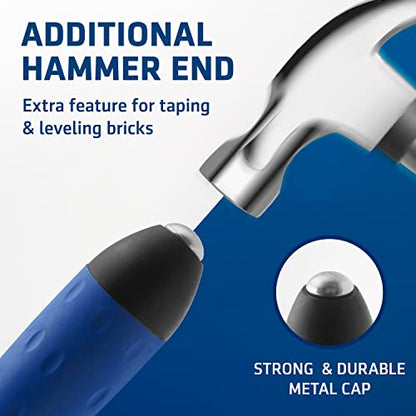 7" Margin Trowel Premium | Made of Stainless Steel | Flat Masonry Hand Trowel Tool with Soft Grip Handle | The Best Bucket Trowel Concrete Tool.