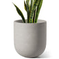 LE TAUCI 10 Inch Plant Pot, Ceramic Pots for Plants, Neutral Gray - color: Neutral Gray, size: 10 Inch