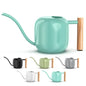 Green Moon 1.2L/41oz Metal Metal Watering Can with Long Spout, Mint Green - color: Mint Green