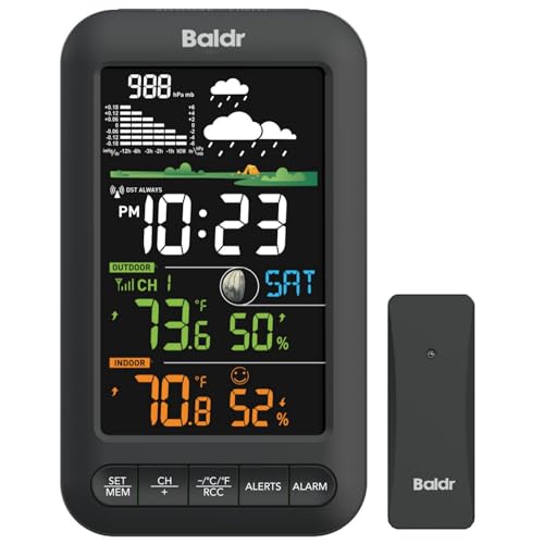 BALDR Wireless Indoor Outdoor Thermometer Weather Station Remote Sensor