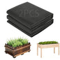 Raised Garden Bed Liner, Cuttable Non Woven Fabric Plant Liner, Non Woven Fabric Liner for Large Veg Trough, Replacement Felt Window Box Liners for Vegetable Gardening (2PCS 63 * 83 in)