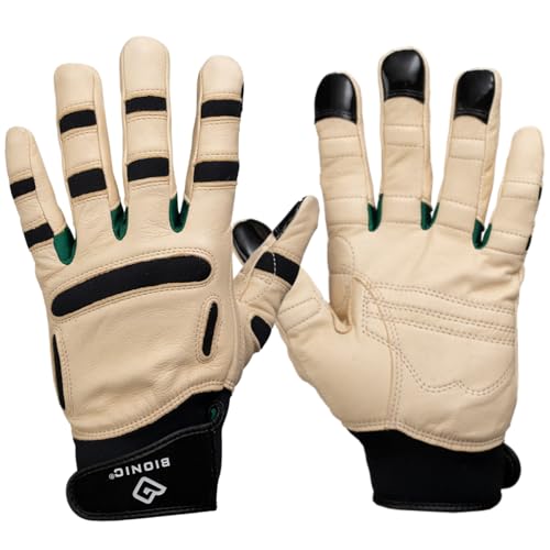 Bionic ReliefGrip Premium Leather Gardening Gloves - size: Medium, style: Men