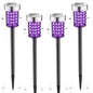 4 Pack Solar Bug Zapper Outdoor, Waterproof UV Insect Trap for Yard