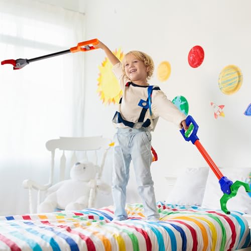 Lewtemi 4 Pcs 18 Inch Interactive Grabber Claw Toy for Kids,Red,Green - color: Red,green