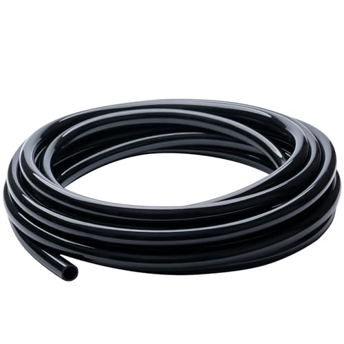 Black Vinyl Tubing 1/2” id - 10 Ft PVC Flexible Plastic Irrigation Hose - size: ID 1/2 INCH, style: 10 Feet