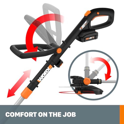Worx 20V 12" 3-in-1 Cordless String Trimmer/Lawn Edger/Mini Mower, WG170.9 - style: 3 in 1 Trimmer/Tool Only