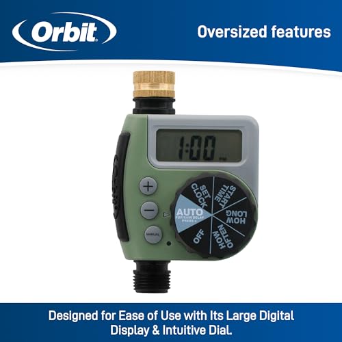 Orbit 62056 One Outlet Single-Dial Hose Faucet Timer (Pack of 3) - size: Single (Pack of 3)
