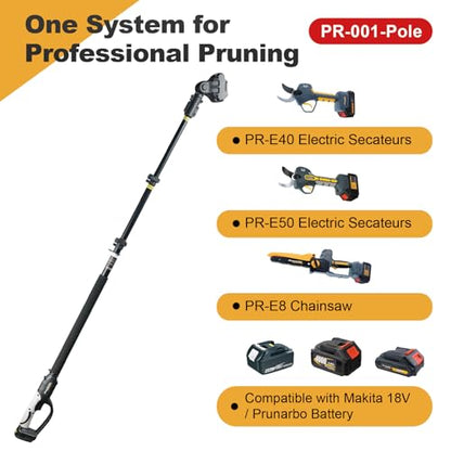 Telescopic Extension Pole for E-Series Pruners & Chainsaw - style: PR-001-Pole