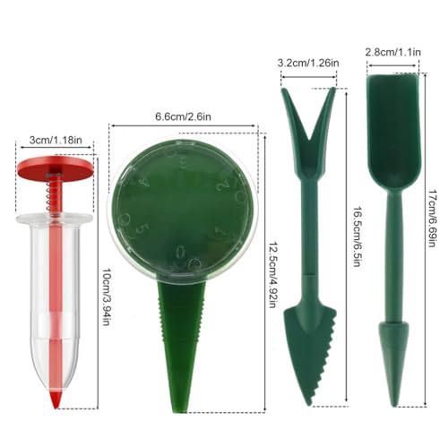 6 PCS Upgraded Mini Sowing Seed Dispenser Manual Syringe Seeder Sower Set Spreader Handheld Seed Fertilizing Planter Gardening Tool