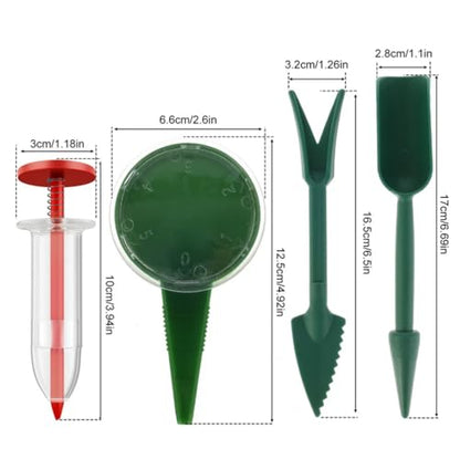 6 PCS Upgraded Mini Sowing Seed Dispenser Manual Syringe Seeder Sower Set Spreader Handheld Seed Fertilizing Planter Gardening Tool