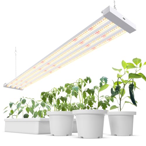 Barrina TX-L84 4FT LED Grow Light, 84W, 4 Panels Wider Coverage, High PPFD - color: GrowForce Spectrum, size: 4FT-1 Pack