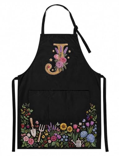 InnoBeta Personalized Gardening Gifts for Women, Gardener, Plant Lovers, Adjustable Apron with Pockets - color: J