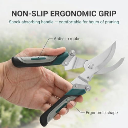 Foldable Pruning Shears, Stainless Steel Garden Clippers