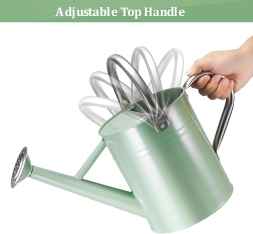 1 Gallon Watering Can for Outdoor&Indoor Plants - color: Cream Green