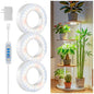 Kullsinss 3.5" Plant Grow Light, 144 LEDs Plant Lights for Indoor Growing - size: 3-Head/White