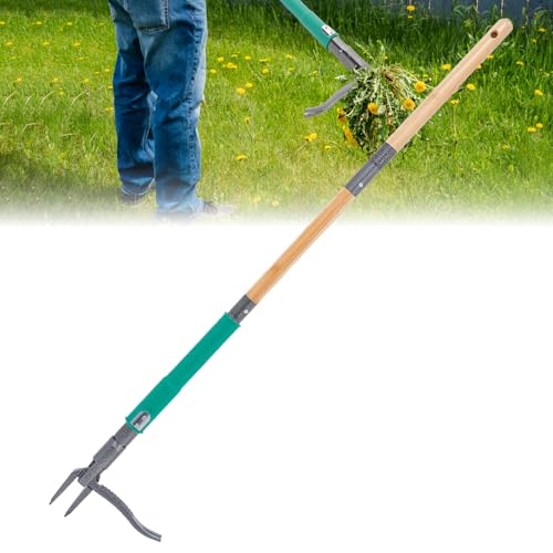 Manual Weed Puller Tool,Handheld Weeder with Ergonomic Handle & Weed Eject Feature,Stand Up Garden Weed Remover for Efficient Weed Removal in Lawn, Yard, Flower Bed & Outdoor Vegetable Garden Weeding