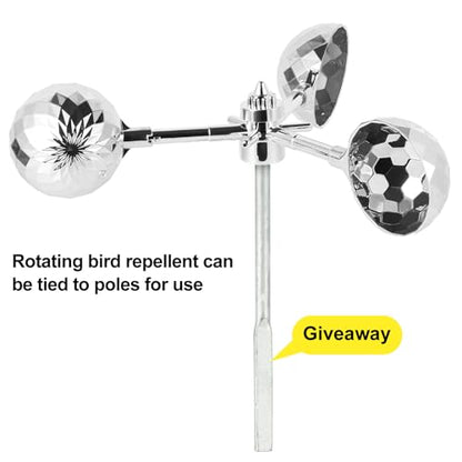 Bird Scare Reflective Device Bird reflectors to Keep Birds Away - color: Silver