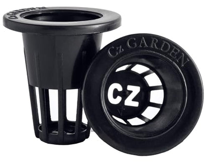 100 Pack - 1 inch Net Pots Cz All Star Round Heavy Duty Net Cups Wide Lip Design - Hydroponics Slotted Mesh