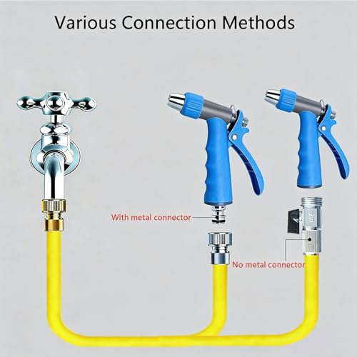 Garden Hose Nozzle, High Pressure Water Hose Nozzle Heavy Duty - color: Blue