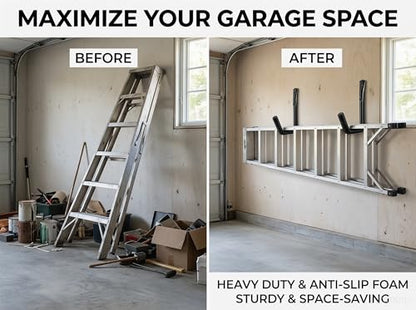 Heavy Duty Garage Storage Hooks, 120 LB Capacity Wall Mounted 4-Pack Hook
