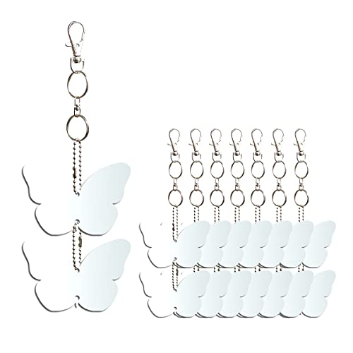 Keep Birds Away Mirror Disc, Hanging Reflectors, 16 Butterfly Discs - size: Butterfly