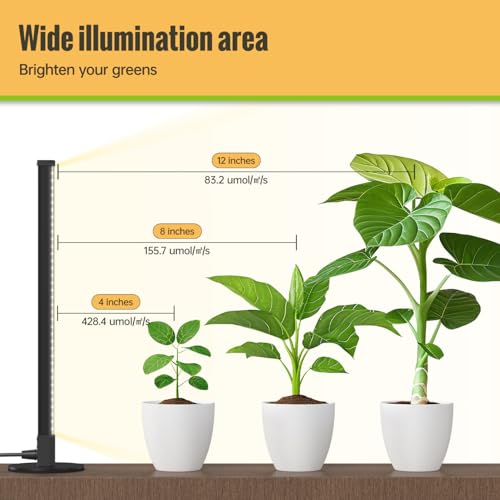 Vertical Grow Light, 72 LEDs Full Spectrum Bar, 5000K, T5, 11W