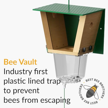 Ultimate Pro Outdoor Carpenter Bee Trap by Best Bee Brothers, White 2-Pack - color: White, size: 2 Pack