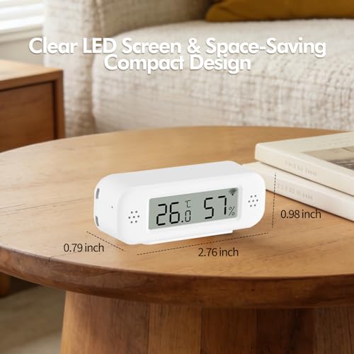 eMylo WiFi Thermometer Hygrometer, Smart Mini Temperature Humidity Sensor
