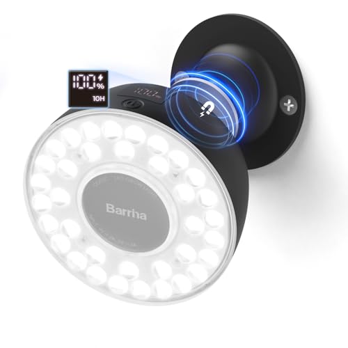 Barrina OG03C Rechargeable Puck Grow Light, 5200mAh, 5000K, 1 Pack, Black - color: Black, size: 1 Pack