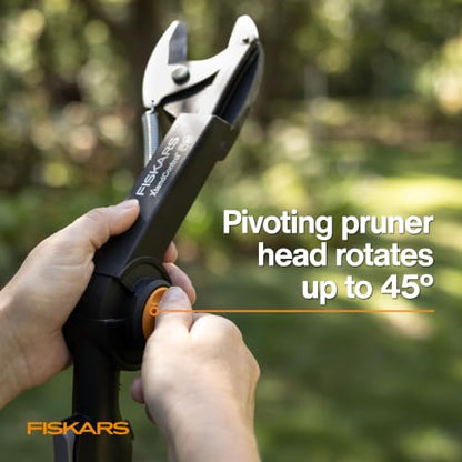 Fiskars XtendControl 3-6 Ft Extension Pole, Durable Aluminum Construction