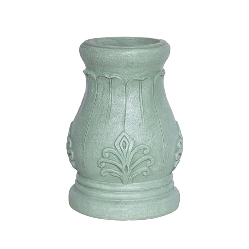 Alpine Corporation 12" Tall Indoor/Outdoor Roman Column Gazing Globe Display Stand - size: 8"L x 8"W x 12"H (1 Unit)