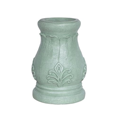 Alpine Corporation 12" Tall Indoor/Outdoor Roman Column Gazing Globe Display Stand - size: 8"L x 8"W x 12"H (1 Unit)