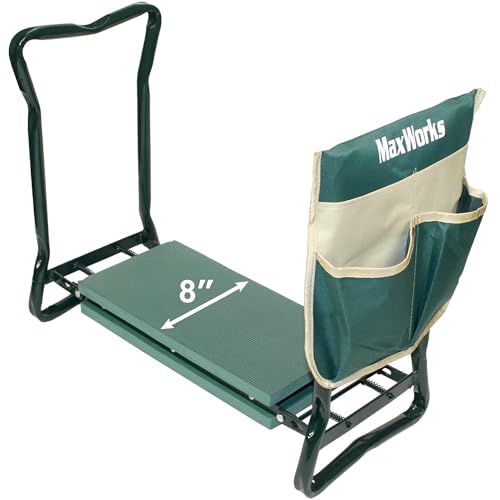 MaxWorks Folding Garden Kneeler Seat Stool and Tool Pouch - (50921) - size: X-Large